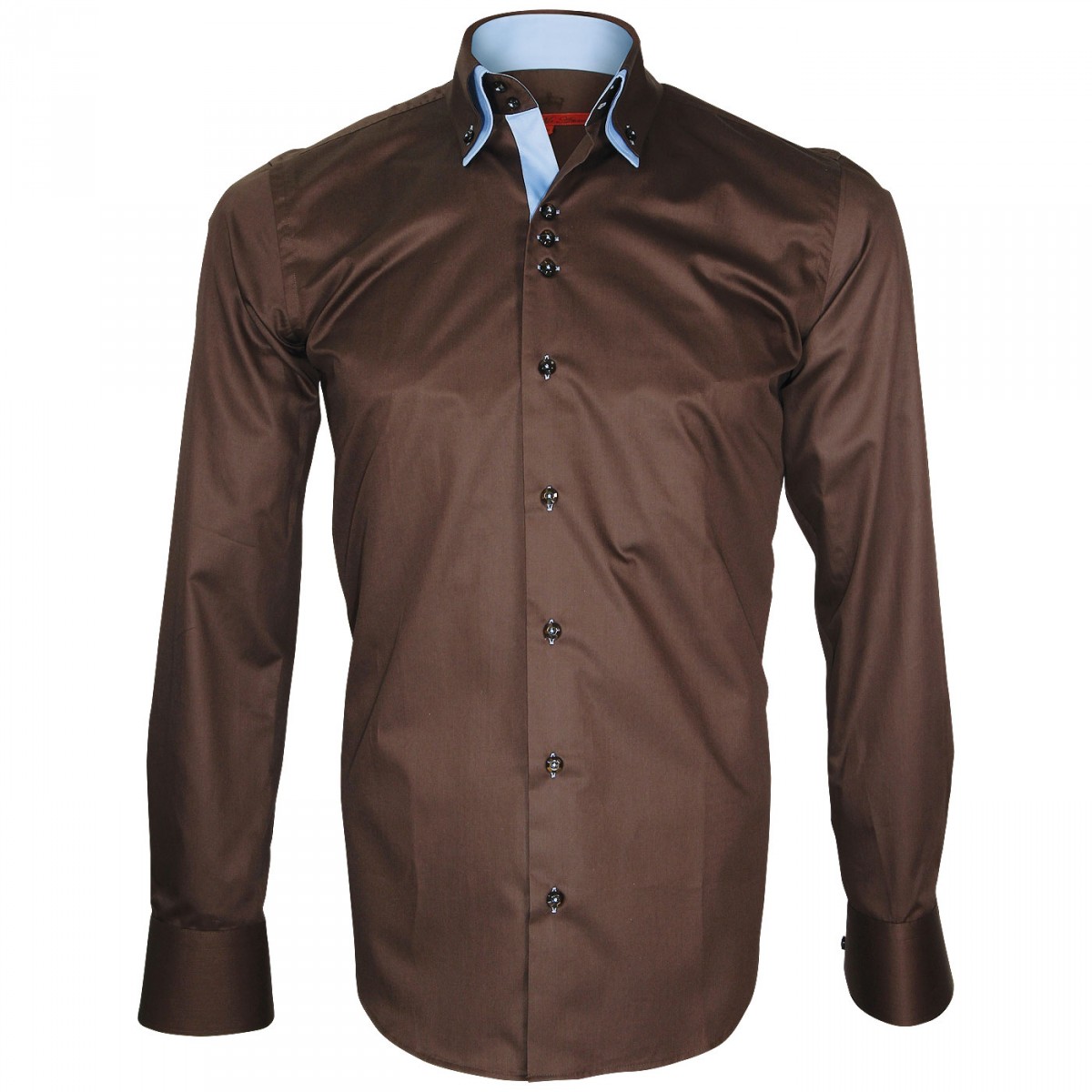 chemise double col